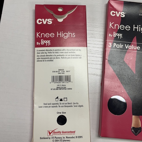 CVS knee highs 5 boxes 3 in each box 15 total - Picture 2 of 4